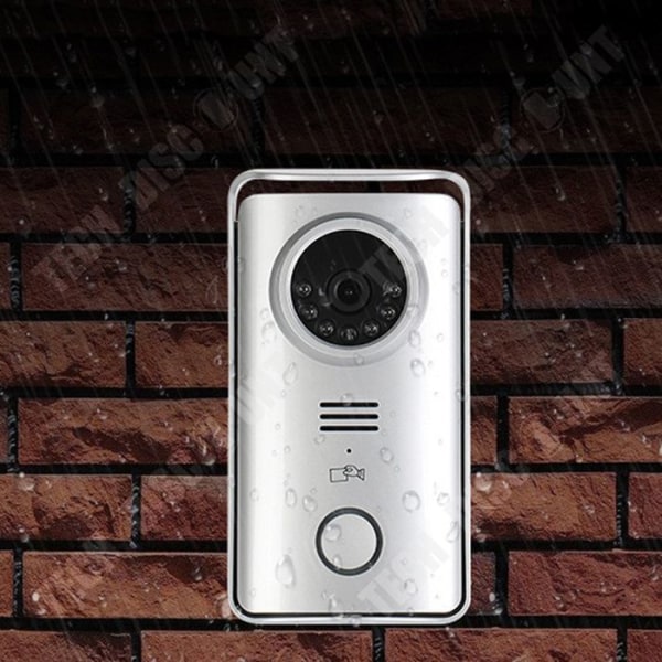 TD® Dørklokke 7 tommer HD videodørklokke trådløs med kortlæser fjernbetjent intercom dørklokke