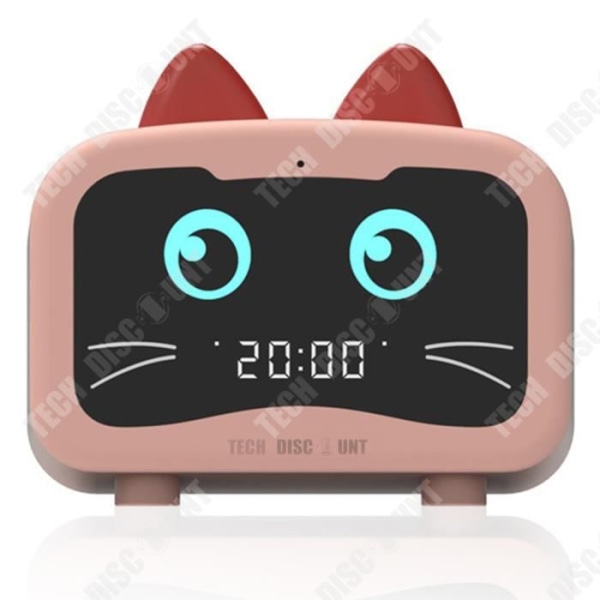 TD® Smart trådlös bluetooth-högtalare rosa kattunge med väckarklocka minihögtalare laptop subwoofer högtalare