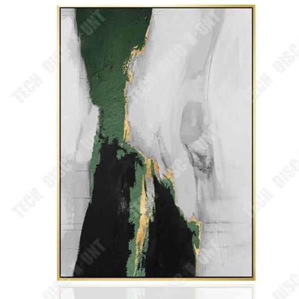 TD® Art mörkgrön vardagsrum dekorativ målning stort hotell abstrakt oljemålning vardagsrum gångvägg abstrakt dekorativ målning