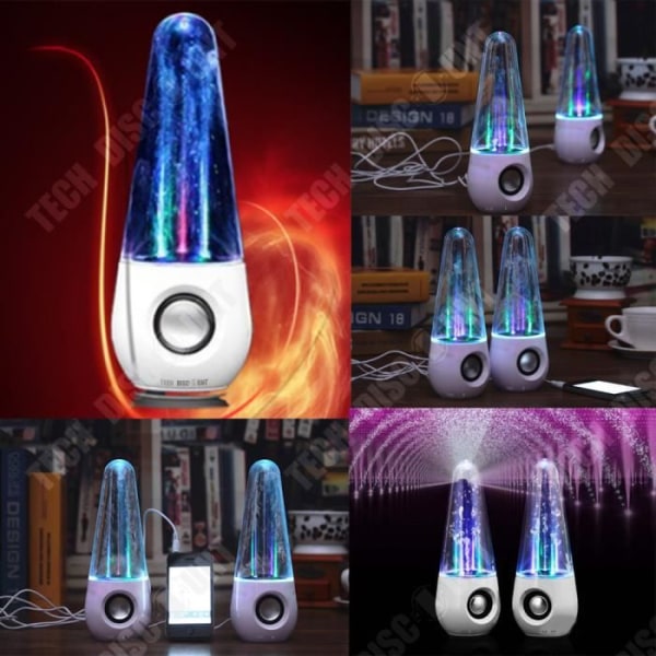 TD® Högtalare vattenstråle fontäner högtalare bärbar belysning telefon datorer led ljus färgglad musikfest kraftfull