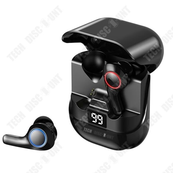 TD® Trådløs Bluetooth-hovedtelefoner Bluetooth 5.2 Elegant Lang batterilevetid Vandtæt Støjreduktion Digital visning