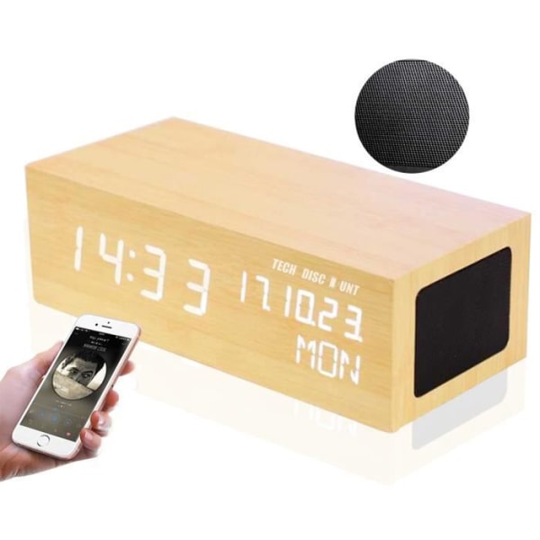 TD® Bluetooth-högtalare pc väckarklocka bilar trådlös USB-högtalare bärbar högeffekt handsfree musik autonomi högtalare