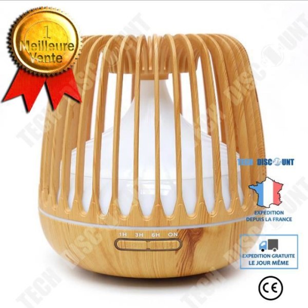 TD® Birdcage Aroma Diffuser Wood Grain Aroma Diffuser Smarta hushållsapparater Ultraljud Aroma Diffuser