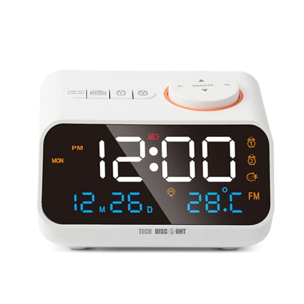 Smart vækkeur - TD® - Model TD® - Temperatur og fugtighed - Justerbar skærm - Moderne design