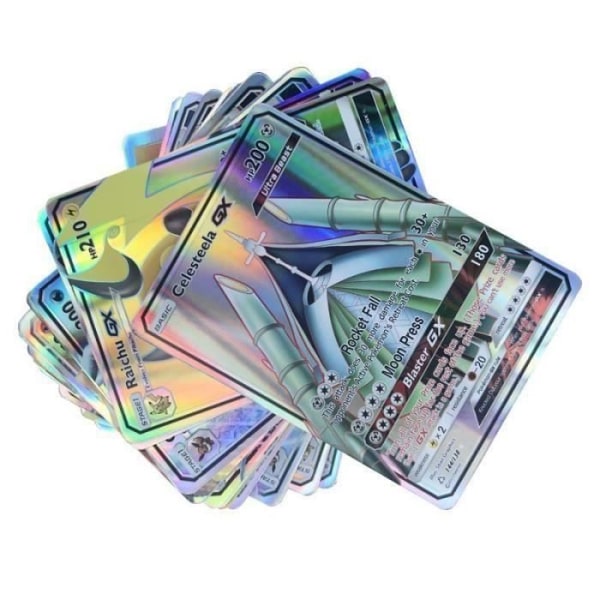 Upprepa inte 200 glansiga GX Letter Cards Game Battle Card Game för barn Leksaker b18795