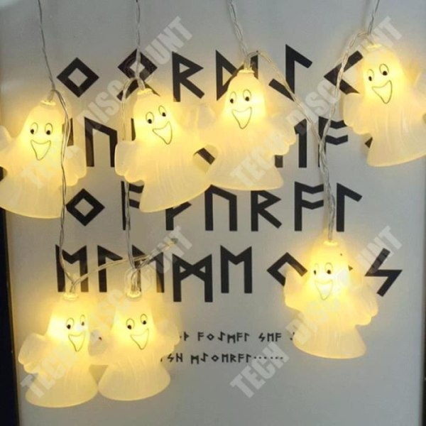 TD® 1Pc Halloween Ghost Lantern Led Ljusslinga För Hem INTERIÖR LJUS GARLAND