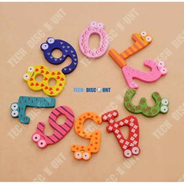 TD® Toy pussel magnetisk figur kylskåp barn trä nummer spel pedagogisk lärande lekfull magnet räkna pojke flicka