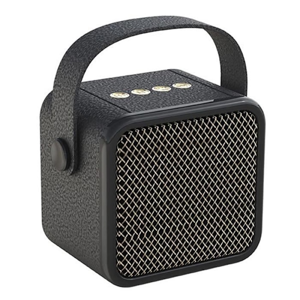 Bluetooth højttaler TD® 10 timers spilletid 8x8x6,5cm modtageafstand 10 meter lys bærbar bluetooth højttaler sort