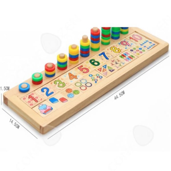 Montessori-puulelut lapsille - CONFOZEN - Logaritmikirja - Opettavainen lelu