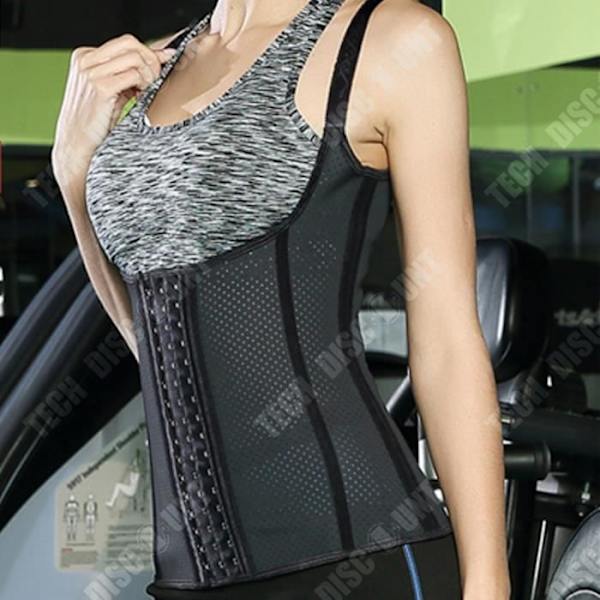 TD® Corps shaper 9 stål brænder fedt slyng gummi naturlig sport fitness mave talje åndbar mesh korset