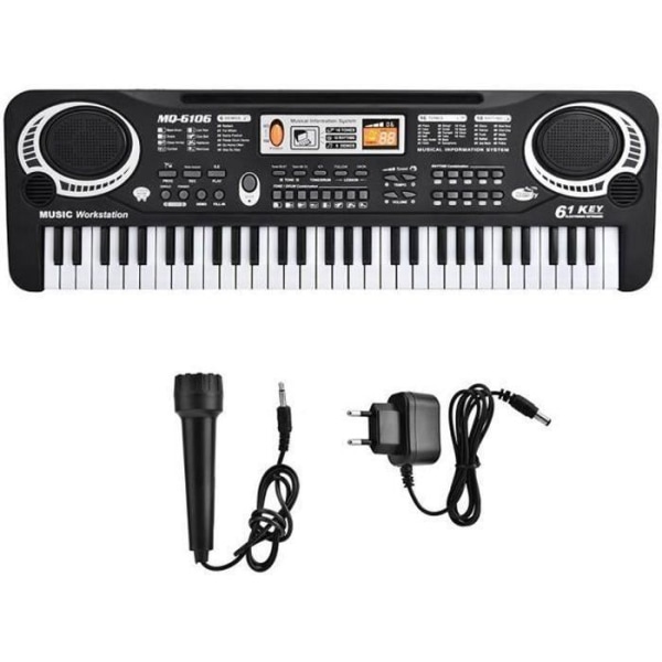 FLYING-61 Keys Elektroniskt pianoleksaksinstrument med mikrofoninlärning