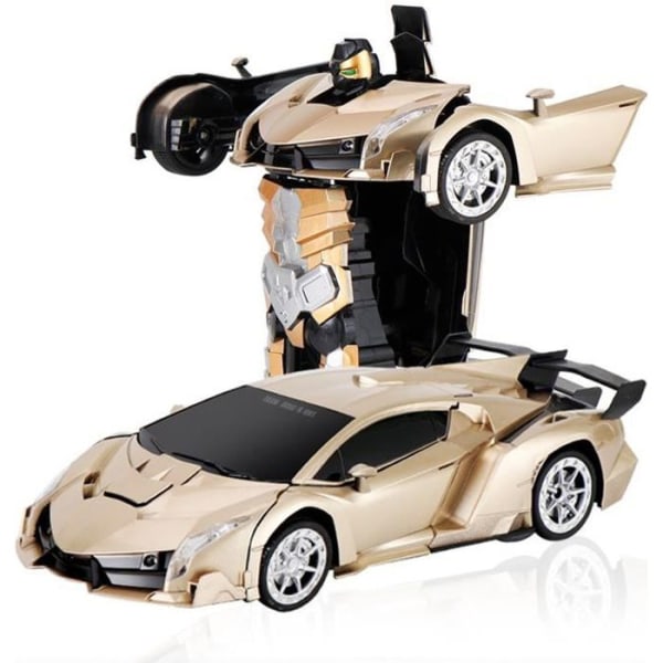 TD® Transformerbar fjärrkontroll robot bil robocop konstruktion leksak fjärrkontroll guide kit projekt smarta hjul miniatyr barn