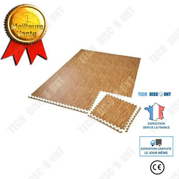 TD® Urheilustudio Mattosarja 12 Suojamattopalasella 60 cm x 60 cm Ruskea