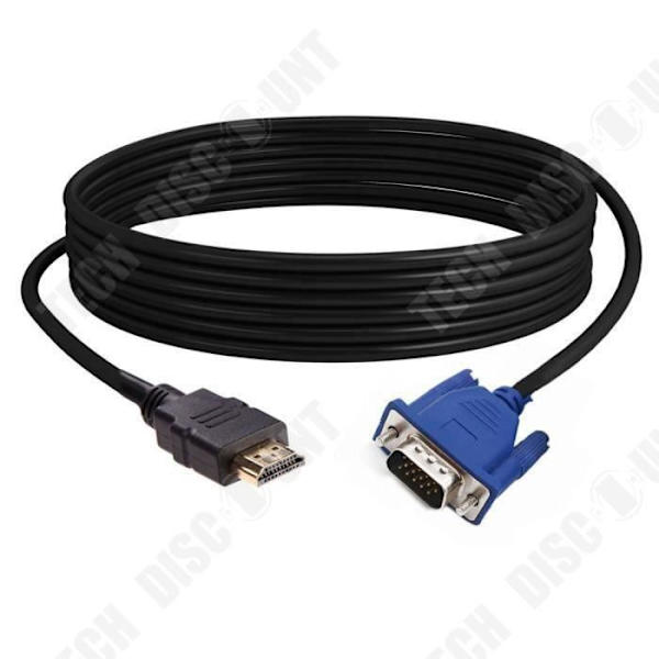 TD® Konverterkabel HDMI til VGA - audio - video - HDMI - VGA - IT-forbindelse - multimedia tilbehør