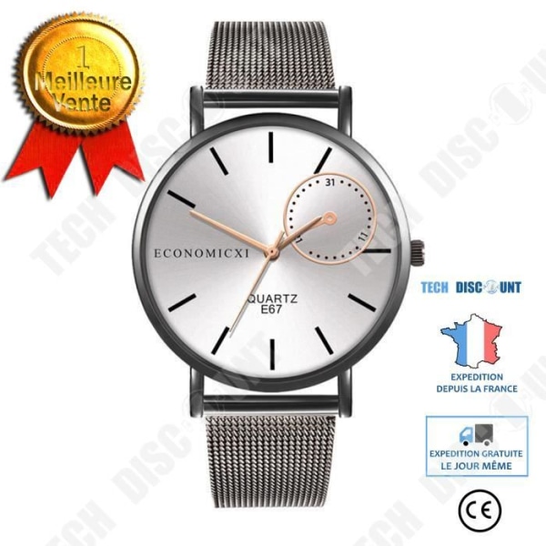TD® Quartz Armbandsur Casual och Business Series Mesh bälte Watch Herrgåvor