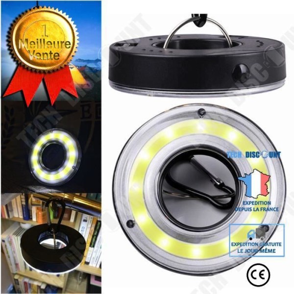 TD® Udendørs Lampe COB LED - Campinglanterne Telt Udtag af Lygte Gyrolys Vandtæt Ekstra lysende