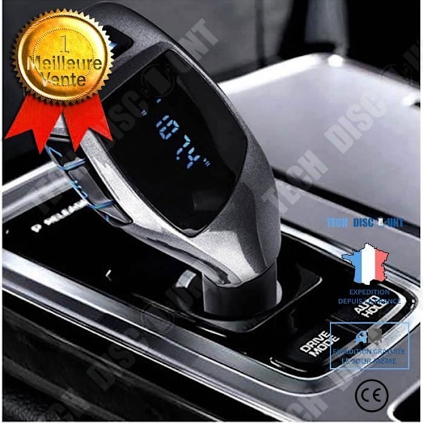 TD® FM Biltransmitter / Trådløs Bluetooth bilhåndfri-kit FM transmitter LCD MP3 afspiller Multifunktionslader