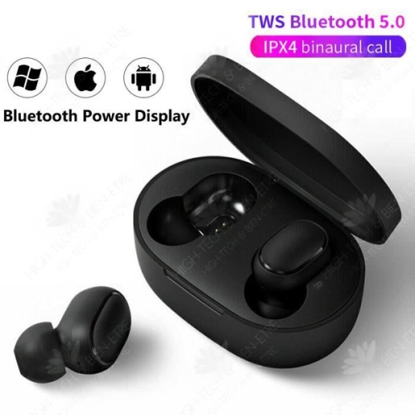 HTBE® True wireless bluetooth headset mini binaural in-ear sport bluetooth headset | förvaringsgodslåda