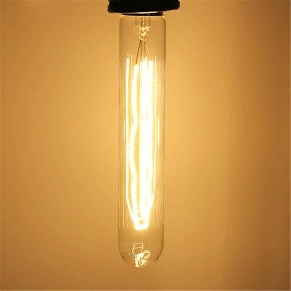 T30-185mm-E27 220v 40w Edison Bulb Tungsten Filament Lamp Retro Light