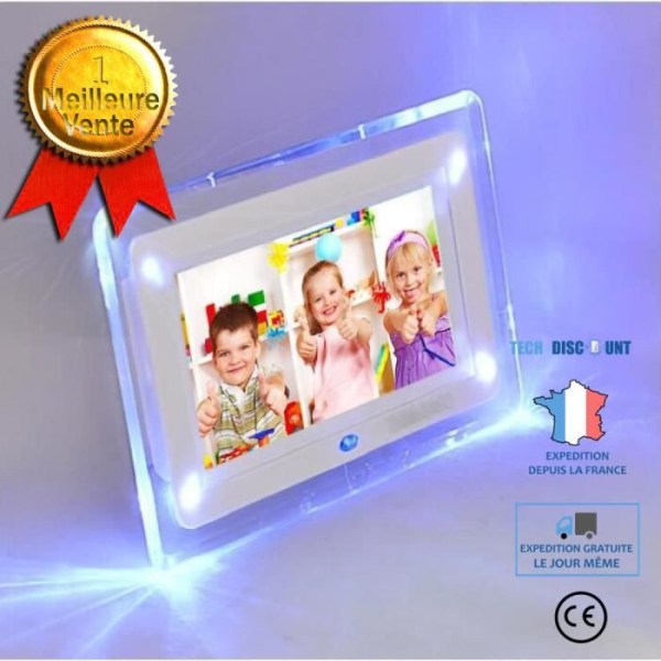 HD-LED-digitointikamera TEC 7 tuumaa ohut ja kevyt