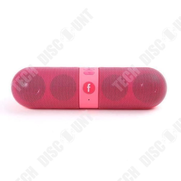 TD® Bärbar Högtalare Högtalare Stötsäker Trådlös FM Stereo LED-högtalare för SmartPhone Tablet-Rosa färg