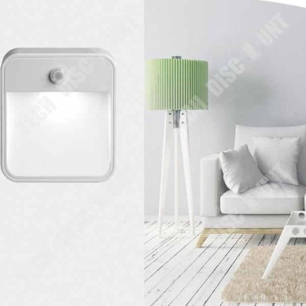 TD® LED Trådløs PIR Auto Bevægelsessensor Infrarød Natlys Skab Trappe Lampe