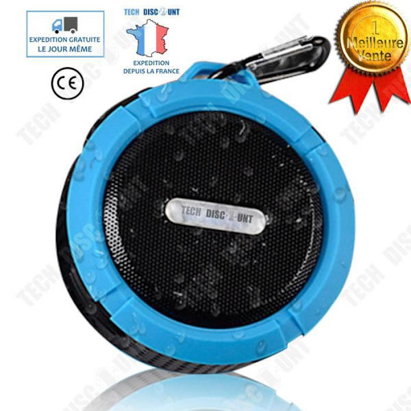 TD® Langaton Bluetooth-kaiutin, jossa on tehokas imukuppi, vedenpitävä, urheiluun, retkeilyyn ja kylpyhuoneeseen, kestävä handsfree.