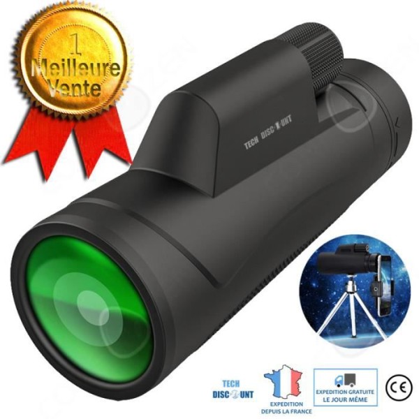 CONFOZEN® 12*50 Monocular Zoom Telescope High Definition High Magnification Vattentätt och anti-dropp