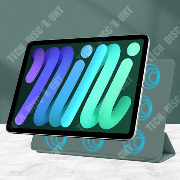 TD® Velegnet til iPad Pro beskyttelsesetui magnetisk sugekop silikone dobbeltklip 10,2 tommer tablet tynd og let