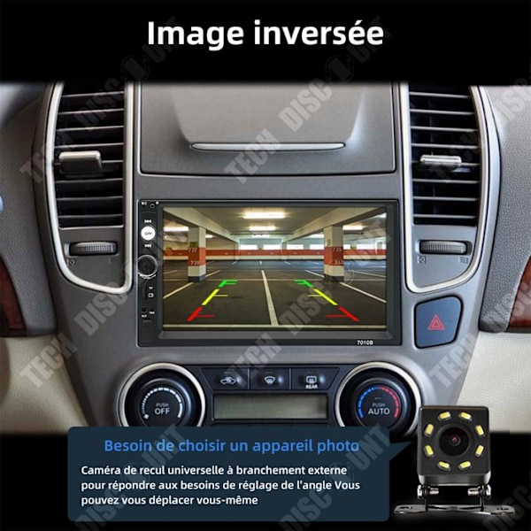 TD Bil MP5-spelare Navigator 7 tum 12v Bil Bluetooth Navigator HD Navigator Bil Bluetooth MP5 Allt-i-ett backkamera