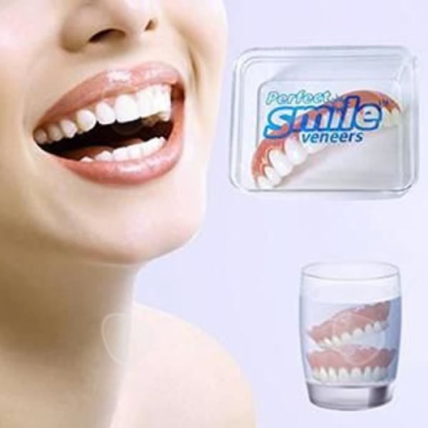 CONFO® Instant Cosmetic Faner Protes Temporary Tand Unisex Avtagbar Silikon Smile Protes Återanvändbart tandskydd