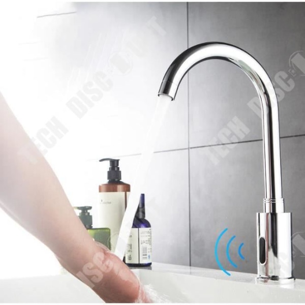 TD® Intelligent automatisk induktionsmixers i fuld kobber Zero-Touch Rotationshåndvask med infrarød varmt og koldt vand.