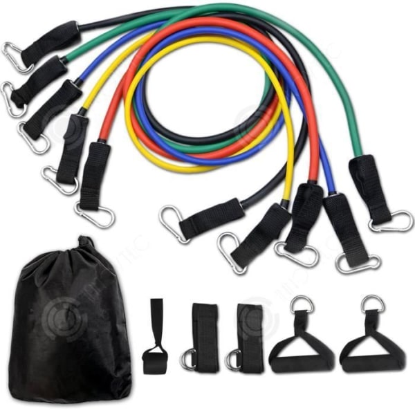 INN® TD set elastiskt band fitness bodybuilding 11 sport motstånd dra bred fotled fot kit rem Elastiband träning h