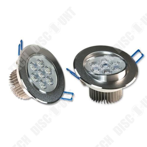 1 ST LED Downlight Vero 7W Extra platt kallvit rund taklampa för vardagsrum, badrum, kök - belysningstillbehör