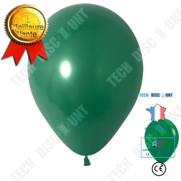 TD® Set med 50 gröna ballonger i pärlemorfärg 100 % latex - 30 cm - Dekoration för födelsedagsbröllopsfest - Hög kvalitet