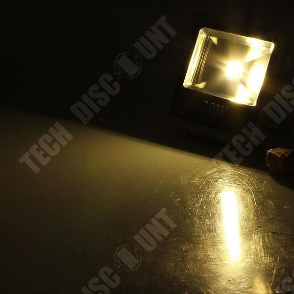 TD® Lampa Lykta Ljus Varmvit LED Utomhus Slim Section Floodlight 1600 lm 20 w 85-265 V- Grå Svart Aluminium
