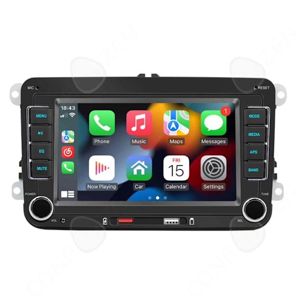 C Autoradio bluetooth skærm i høj opløsning 7 tommer multicolor ambient belysning smart forbindelse navigation i realtid