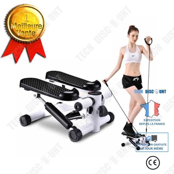 TD® Mute Stepper Home Mini laihtumiseen monitoiminen poljin Kuntoilulaitteet - musta