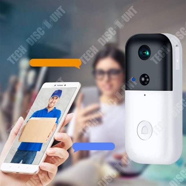 TD® HD WiFi Smart dörrklocka Elektronisk videointercom trådlös titthål hem 1080P intelligenta visuella övervakningsringar