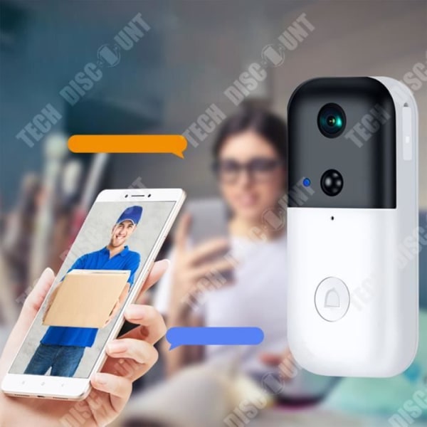 TD® HD WiFi smart videodørklokke elektronisk trådløs dørspion hjem 1080P intelligent visuel overvågning klokke