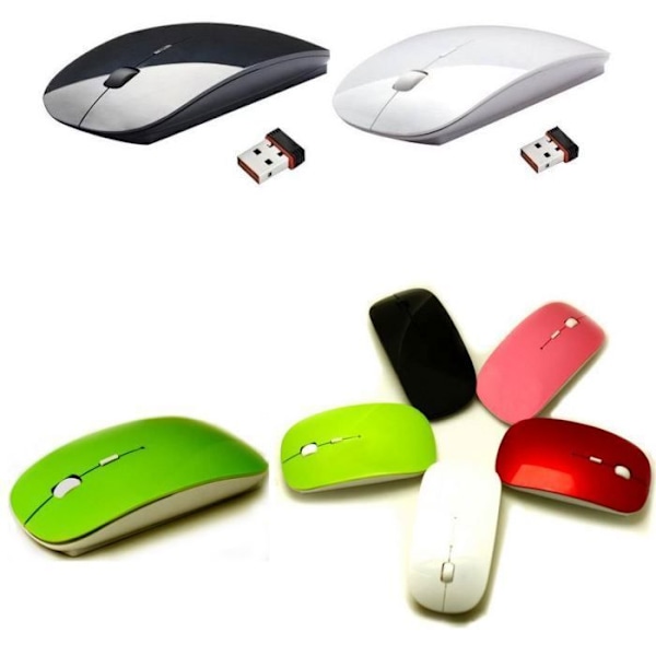 Trådlös mus - Ej specificerat - Ej specificerat - Svart - RF - USB nano dongel