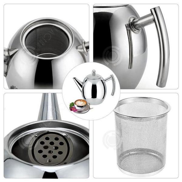 Olivenbeholder - INN® - 1L - Rustfrit stål - Ergonomisk - Poleret design