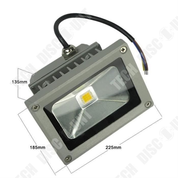 TD® 30 W LED-projektori - Säänkestävä ulkoilma-valaistus - Turvalaite, joka sopii puutarhaan, käytävälle, terassille, patiolle