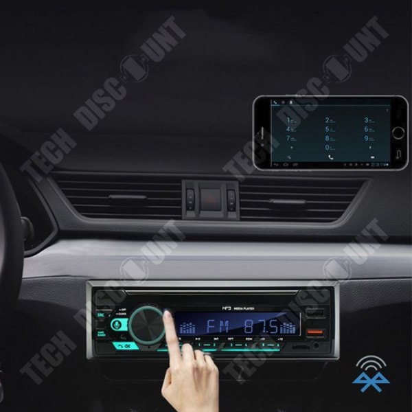 TD® Bilradio Bluetooth Bilradio MP3 Sju sorters ljus Bluetooth-kort Byte U Disk Multifunktionell bilradio