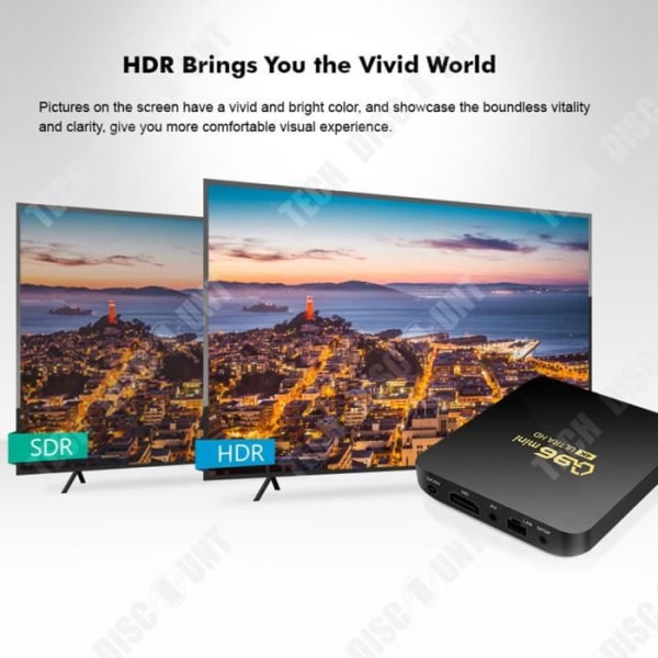 TD® Decoder TV netværk højdefinition display Android læser TV-box flersproget Bluetooth trådløs let, bærbar og flu