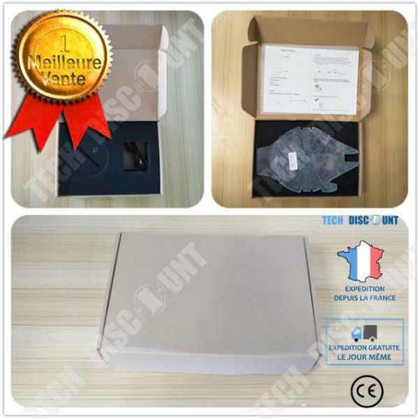 TD® Dekorativ berøringsoptisk lampe med 7 farver illusion - blank model - lavt forbrug USB-kabel eller 3 AAA-batterier