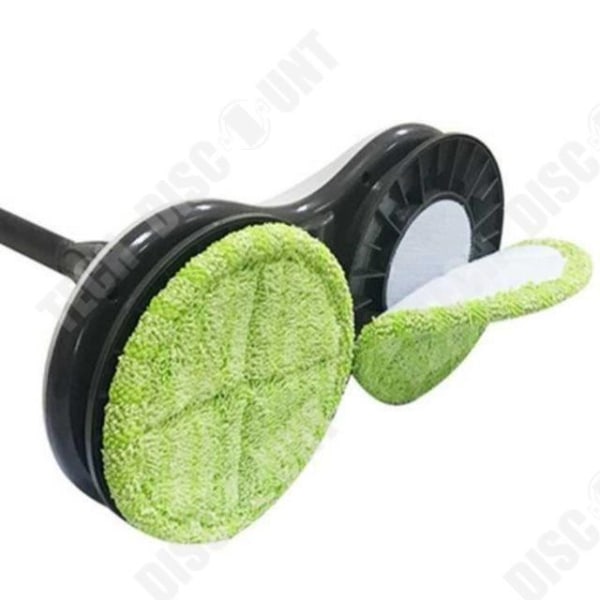 TD® rengöringsdukar sladdlös elektrisk mopp vaxdukar 16 cm diameter rund skursvamp Blå*6 Grön
