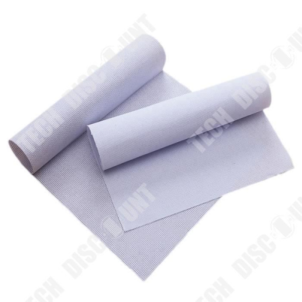 TD® 6 dele 14CT hvidt broderi stof til håndarbejde DIY broderi stof reserve aida stof