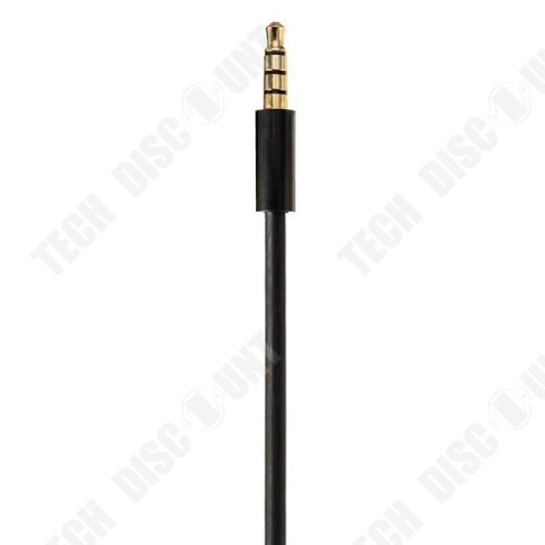 TD® Kabel audio Jack 3,5 MM til 3,5 MM Han til han Sort Aux-kabel til hovedtelefoner Stereo lydb kabel til telefon PC computer