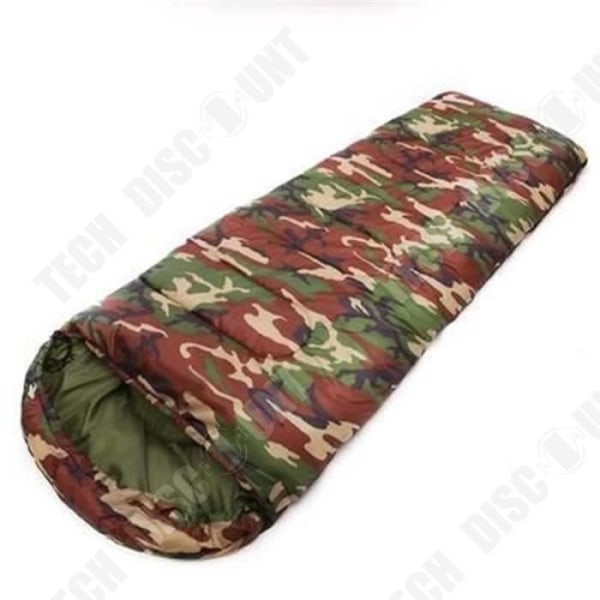 TD® kamouflagesovsäck, 210 x 75 cm, lång/robust/varm, bekväm, exceptionell termisk prestanda/camping